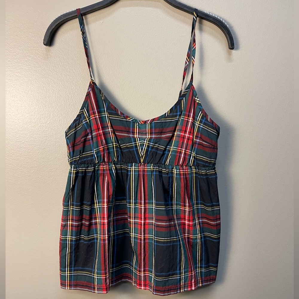 J. Crew Multicolor Plaid Camisole